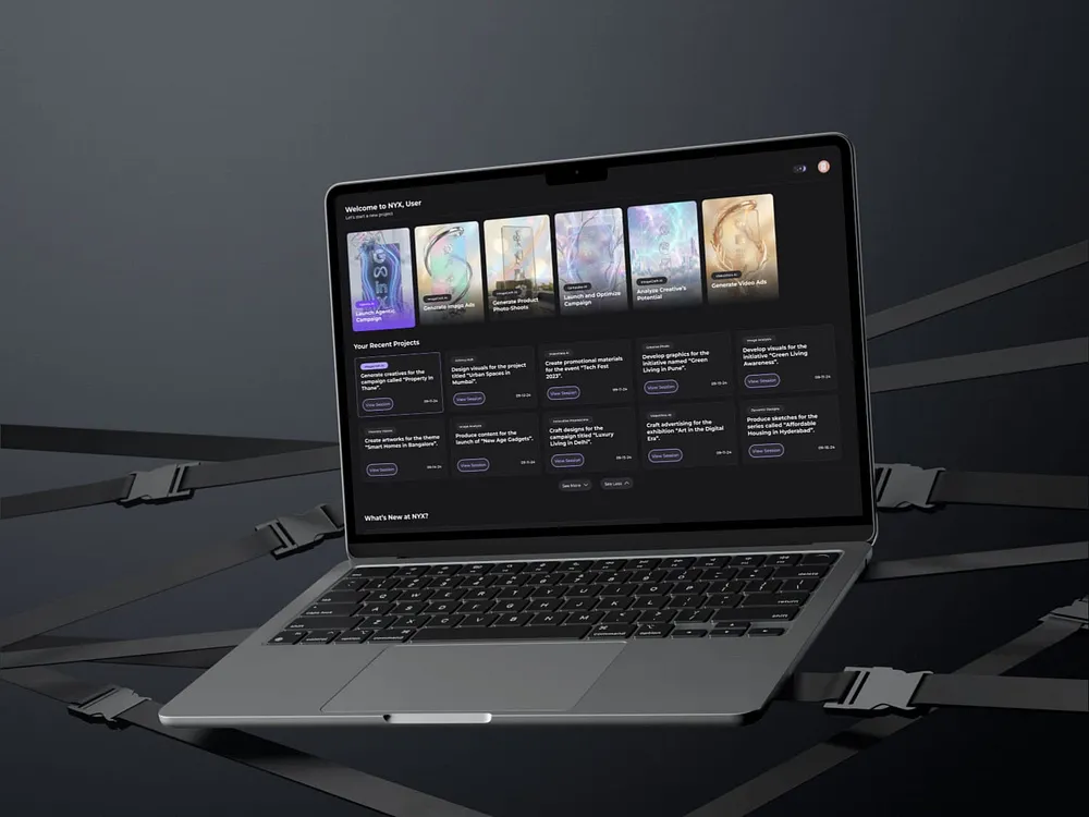 AI Marketing Platform. End-to-end product UI/UX.