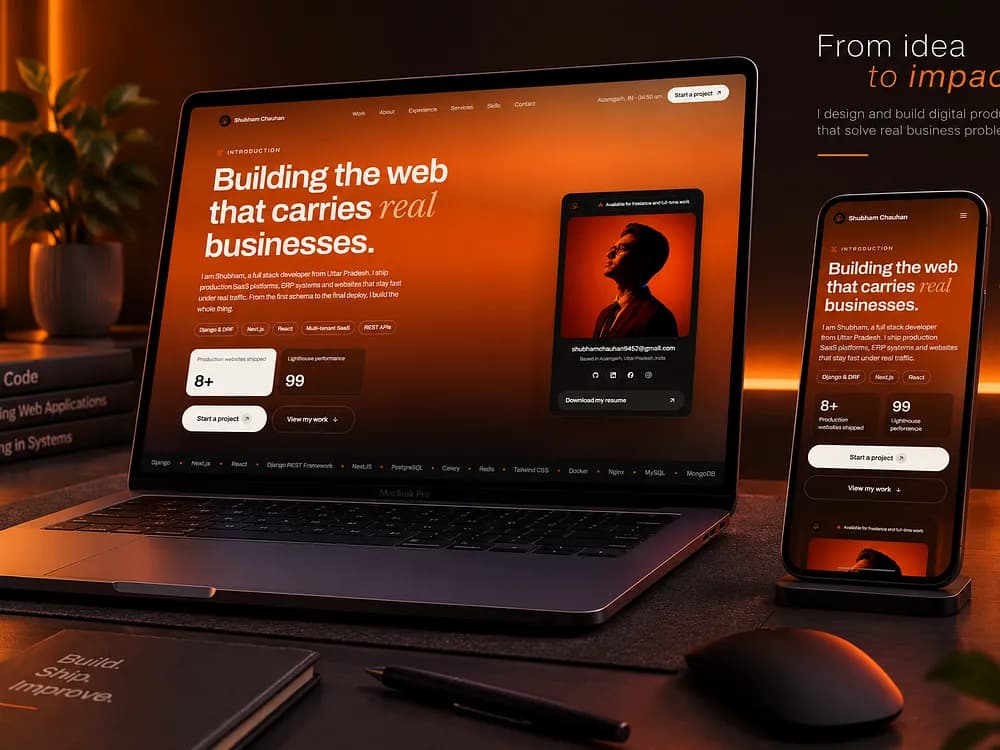 Developer Portfolio. Designed and developed.