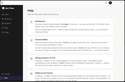 Previous Help screen