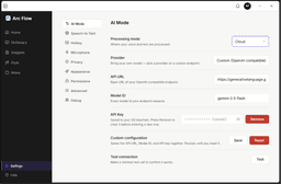 Previous Settings AI Mode alternate