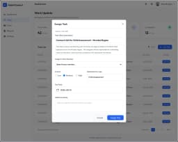 HabotConnect task assignment modal
