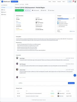 HabotConnect task detail page