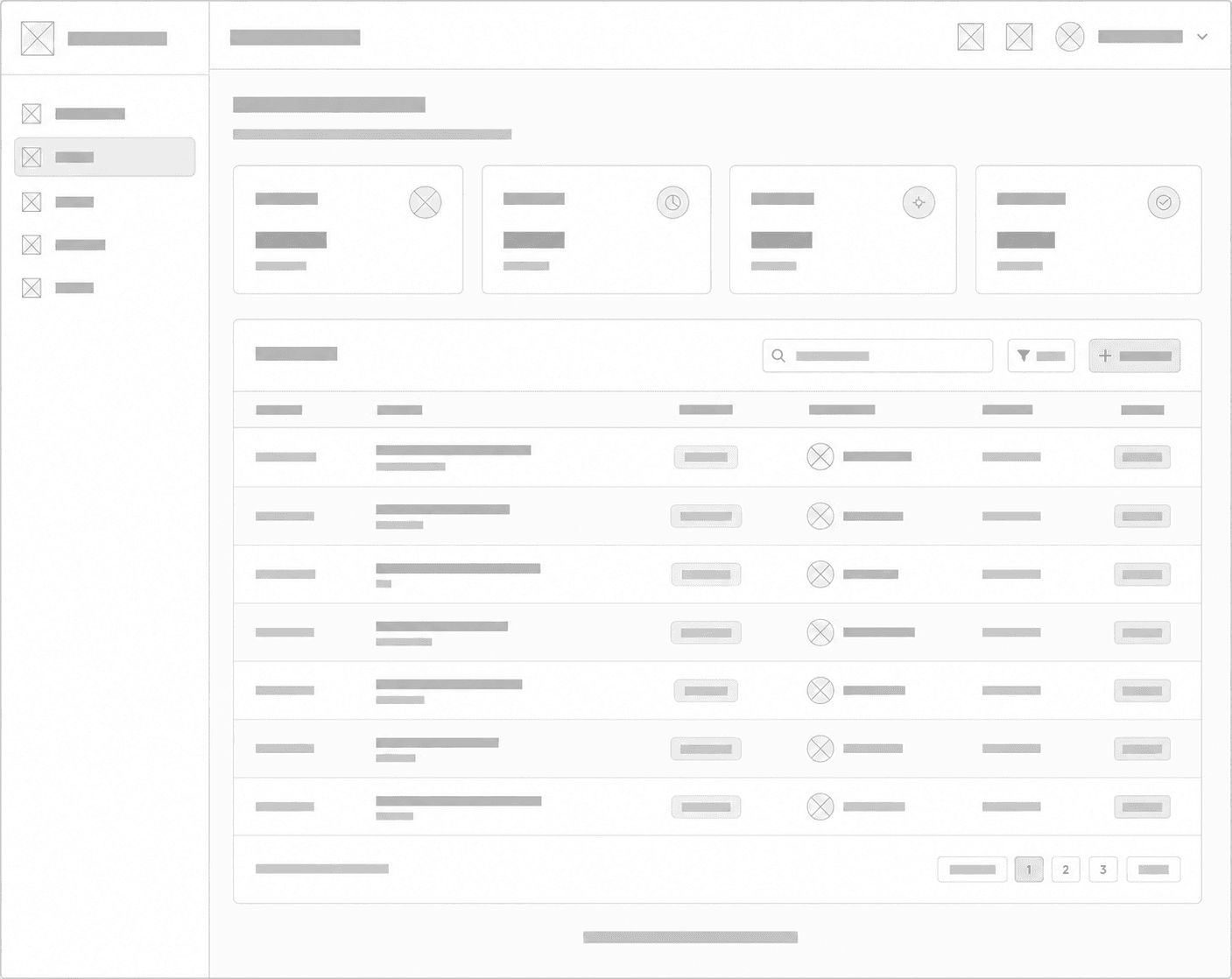 HabotConnect dashboard wireframe