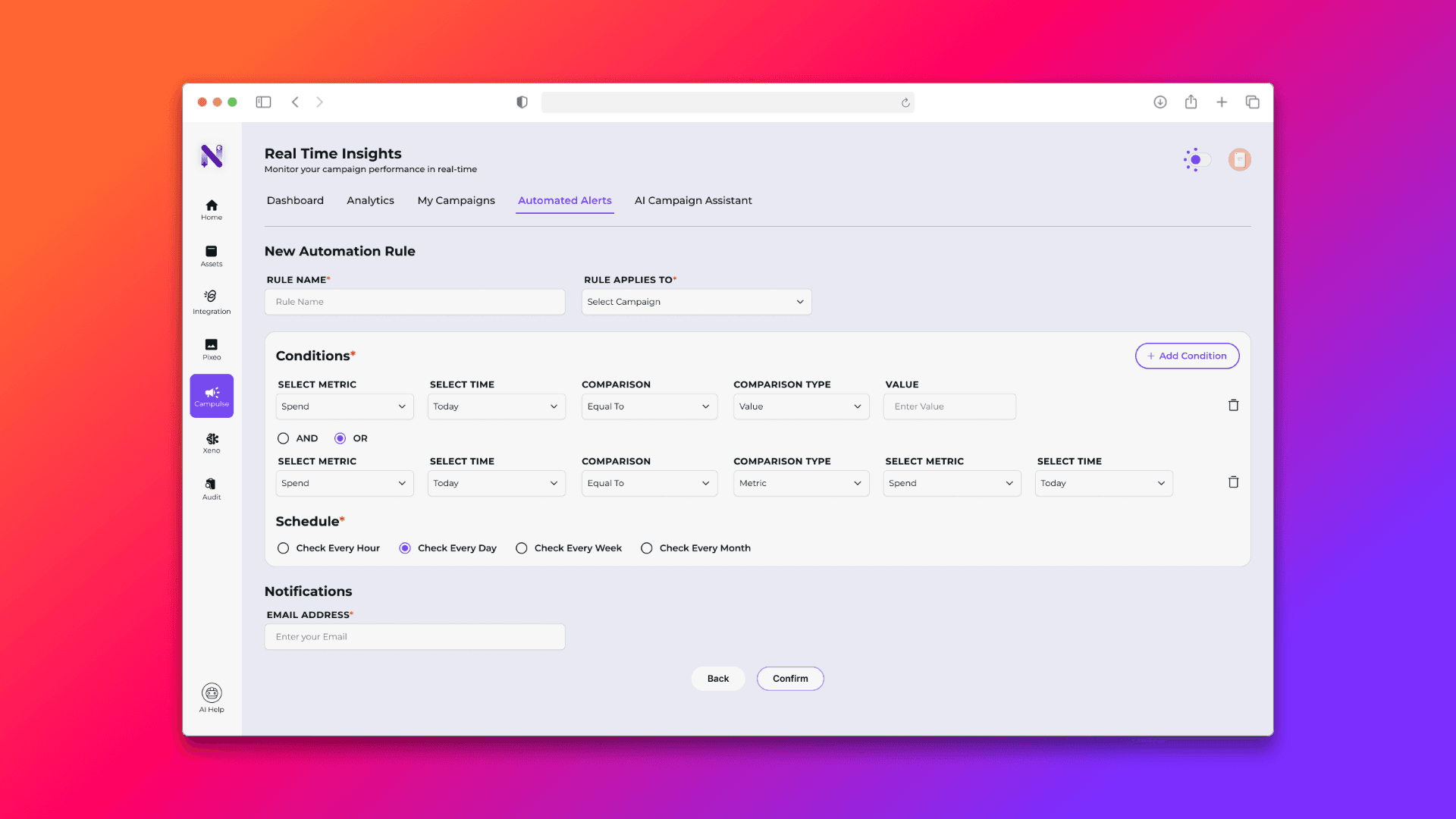 NYX.today signal-driven recommendation cards, view 2