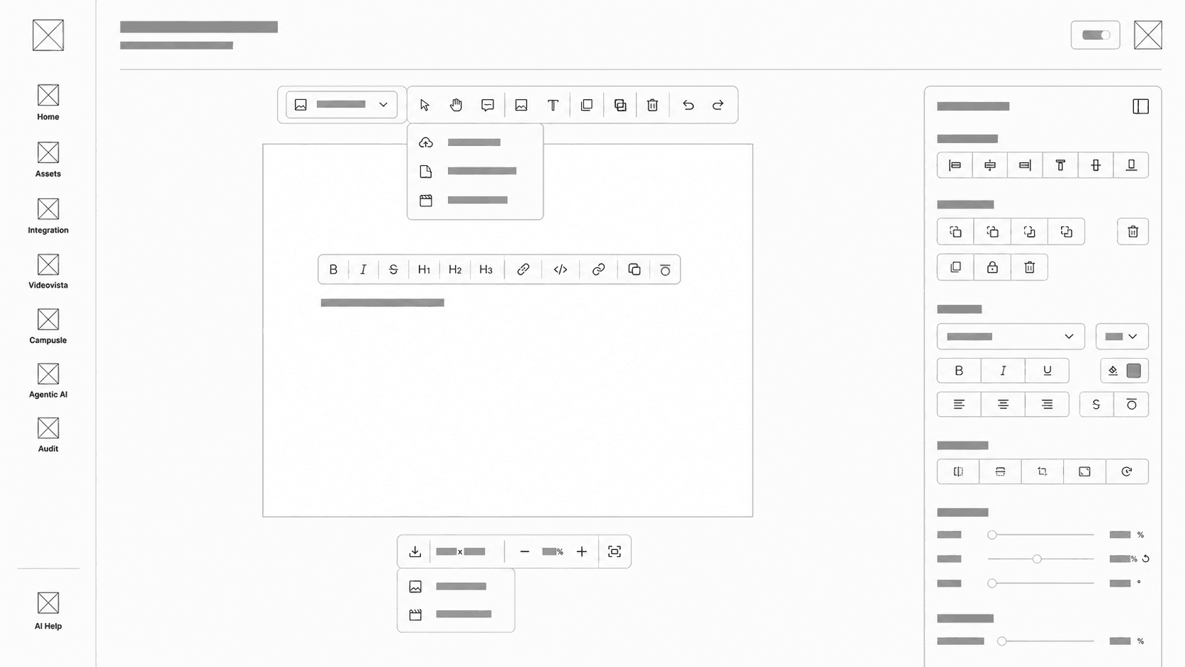 NYX.today brand canvas wireframe