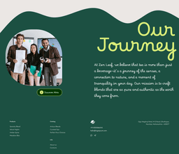 ZenLeaf about us section redesign