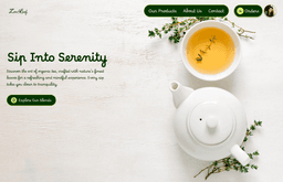 ZenLeaf homepage hero section redesign